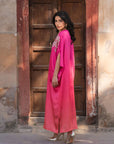 1 Piece Embroidered Silk Kaftan