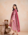 2 Piece Printed Khaddar Suit Unstitched Winter-24