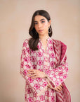 2 Piece Printed Khaddar Suit Unstitched Winter-24