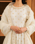 3 Piece Embroidered Linen Suit