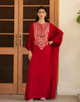 1 Piece Raw Silk Kaftan Pret Winter-24