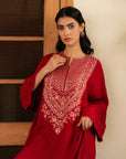 1 Piece Raw Silk Kaftan Pret Winter-24