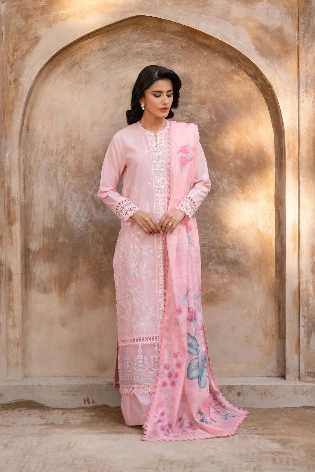 3 Piece Embroidered Lawn Suit