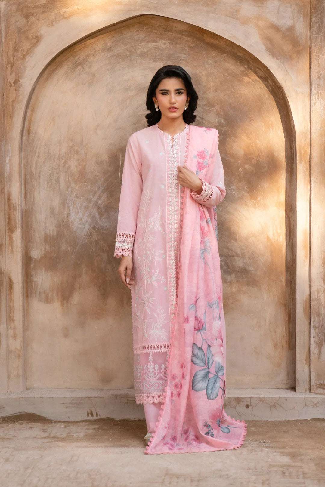 3 Piece Embroidered Lawn Suit