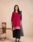 2 Piece Printed Khaddar Suit Unstitched Winter-24