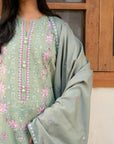 3 Piece Embroidered Khaddar Suit