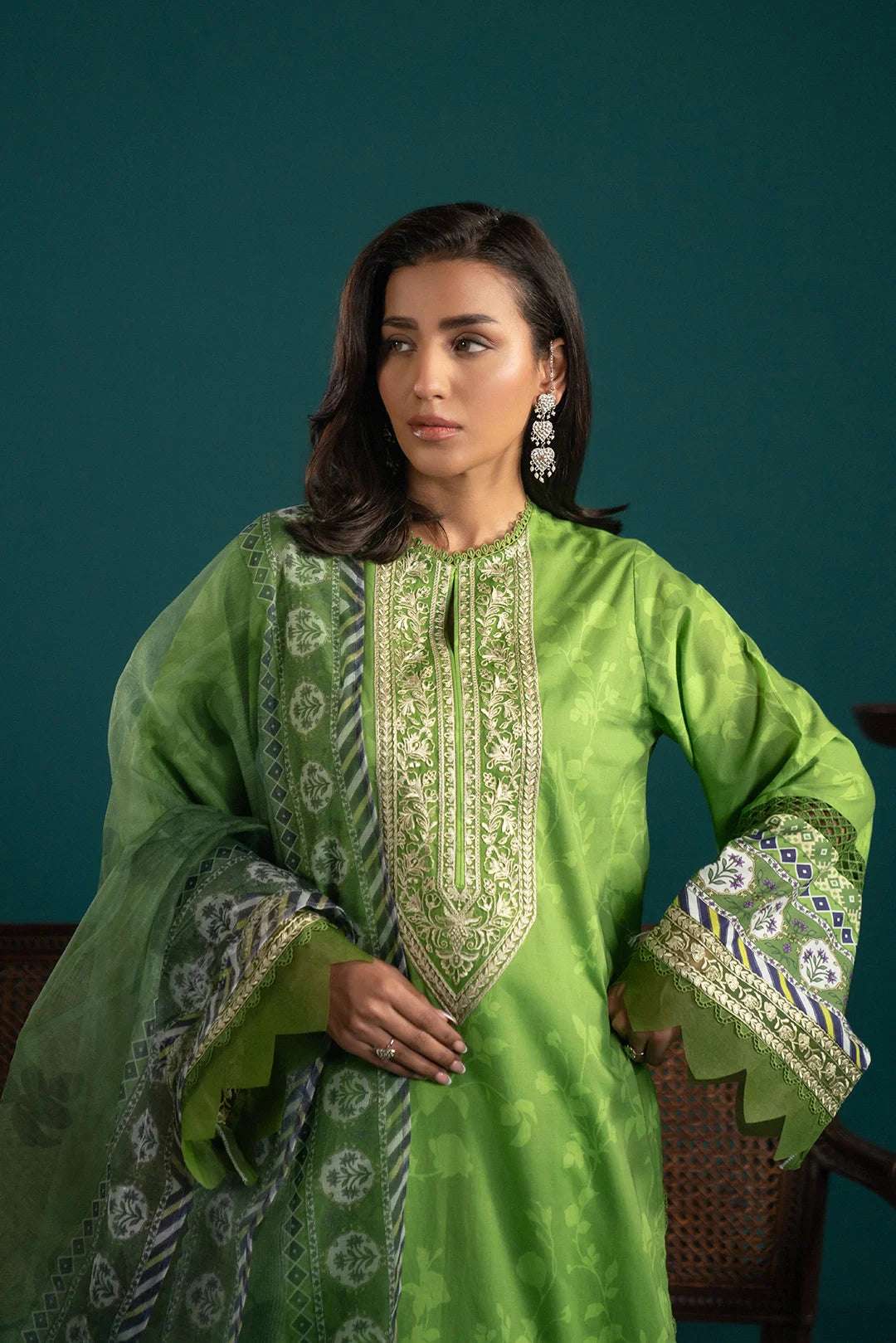 3 Piece Embroidered Lawn Suit