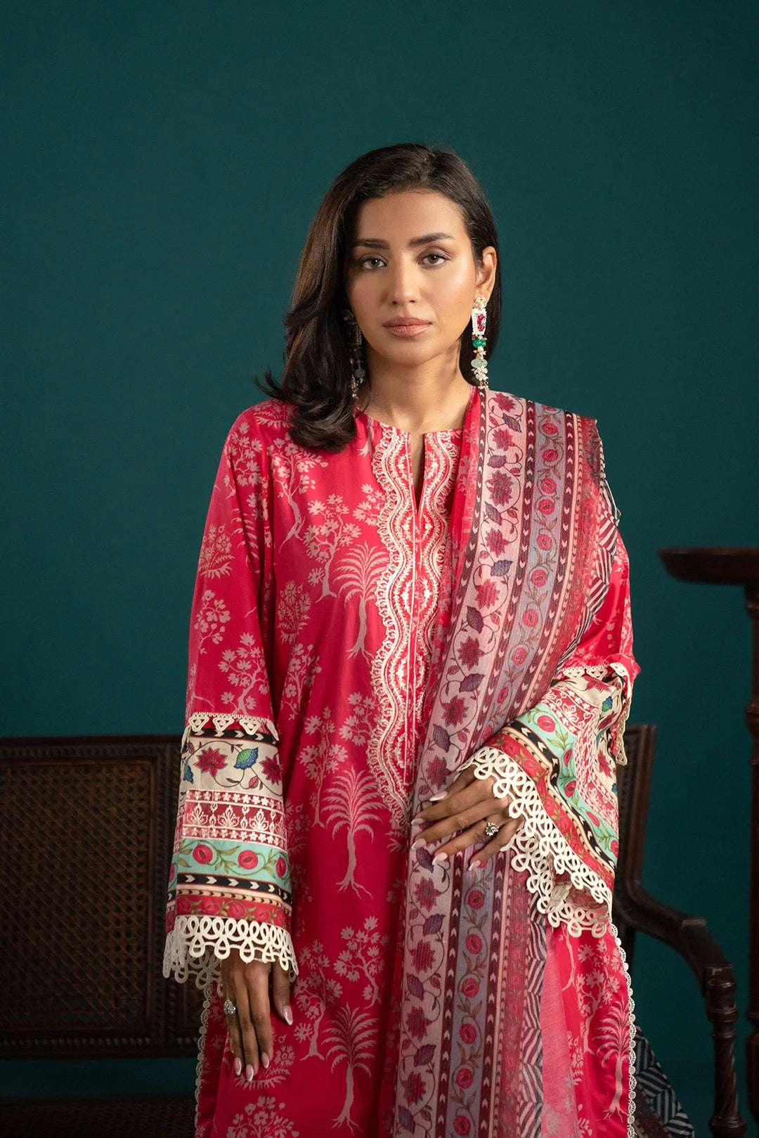 3 Piece Embroidered Lawn Suit