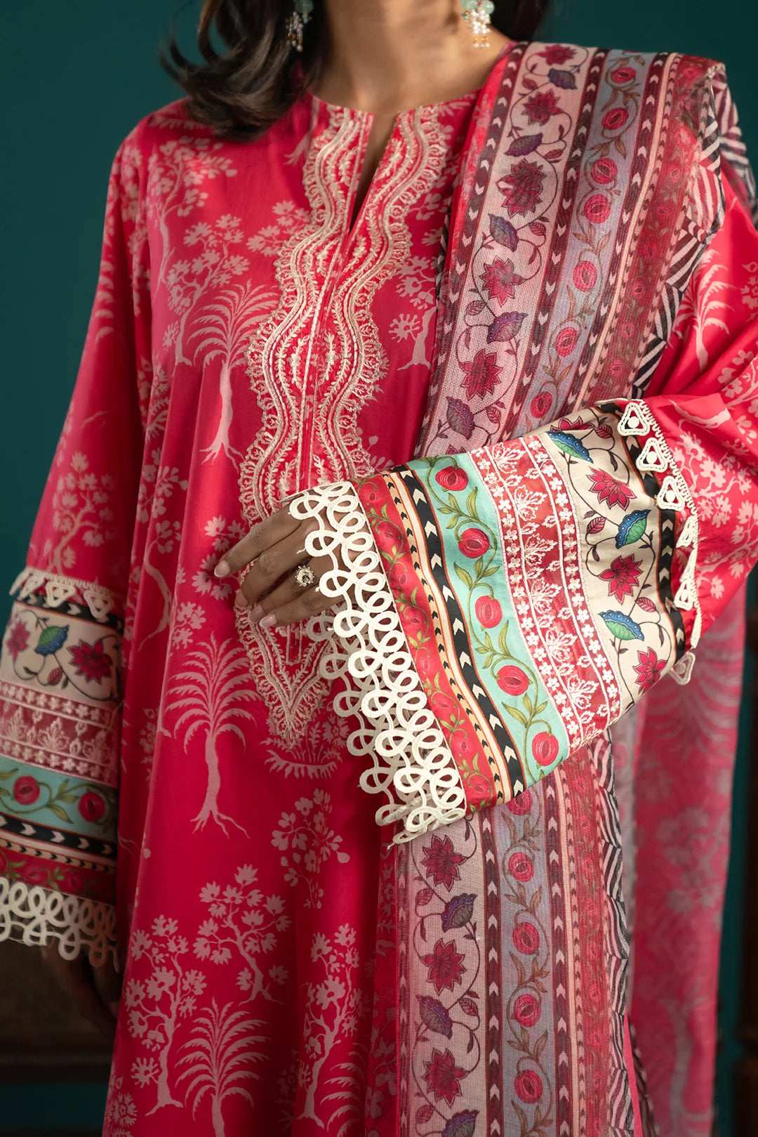 3 Piece Embroidered Lawn Suit