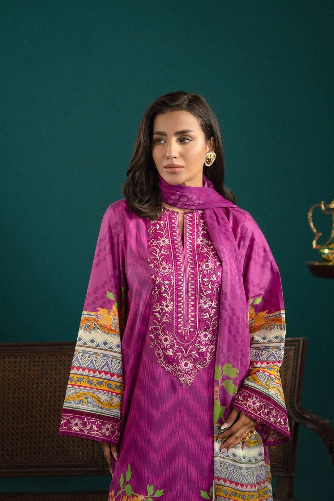 3 Piece Embroidered Lawn Suit