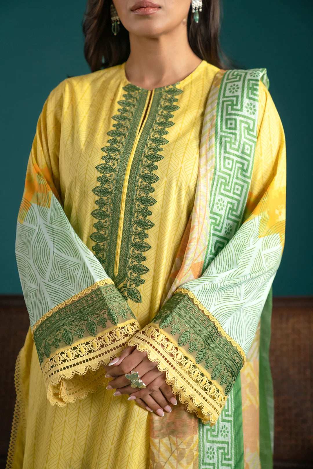 3 Piece Embroidered Lawn Suit