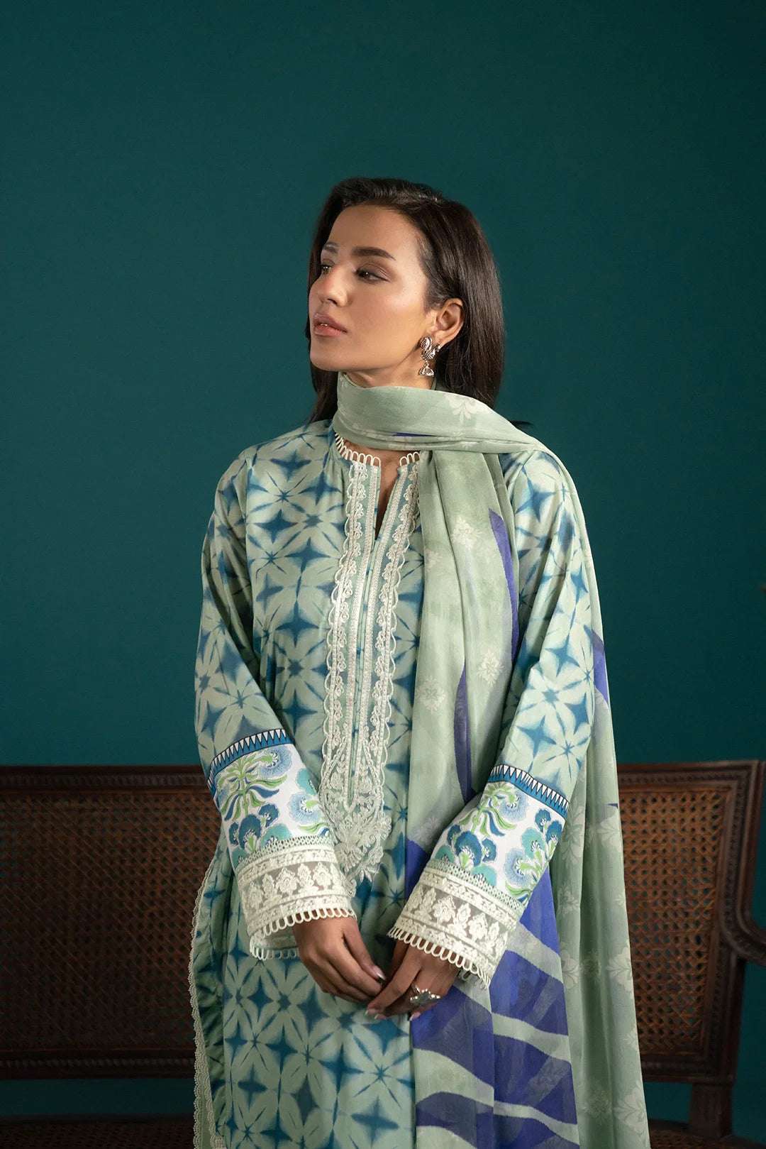 3 Piece Embroidered Lawn Suit