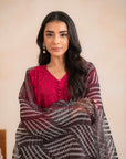 2 Piece Printed Khaddar Suit Unstitched Winter-24