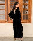 1 Piece Embroidered Velvet Kaftan