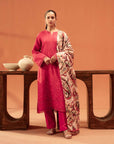 3 Piece Embroidered Khadar Suit Unstitched Winter-24