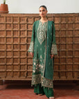 3 Piece Embroidered Linen Suit Unstitched Winter-24