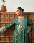 3 Piece Embroidered Linen Suit Unstitched Winter-24