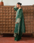 3 Piece Embroidered Linen Suit Unstitched Winter-24