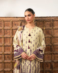 3 Piece Embroidered Karandi Suit Unstitched Winter-24