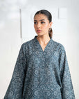 2 Piece Printed Khaddar Suit Pret Winter-24