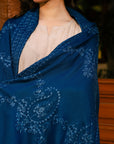 Blue Pashmina Embroidered Shawl