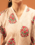 3 Piece Printed Khaddar Suit Unstitched Winter-24