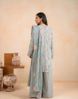 2 Piece Printed Linen Suit Unstitched Winter-24