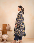 3 Piece Printed Khaddar Suit Unstitched Winter-24