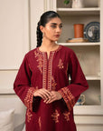 2 Piece Embroidered Khaddar Suit