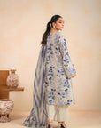 3 Piece Printed Karandi Suit Unstitched Winter-24