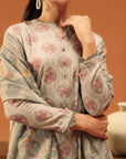 3 Piece Printed Karandi Suit Unstitched Winter-24