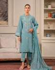 3 Piece Embroidered Khaddar Suit Pret Winter-24