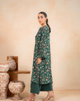 2 Piece Printed Khaddar Suit Unstitched Winter-24