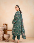 2 Piece Printed Khaddar Suit Unstitched Winter-24