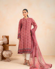 2 Piece Printed Khaddar Suit Unstitched Winter-24