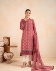 2 Piece Printed Khaddar Suit Unstitched Winter-24