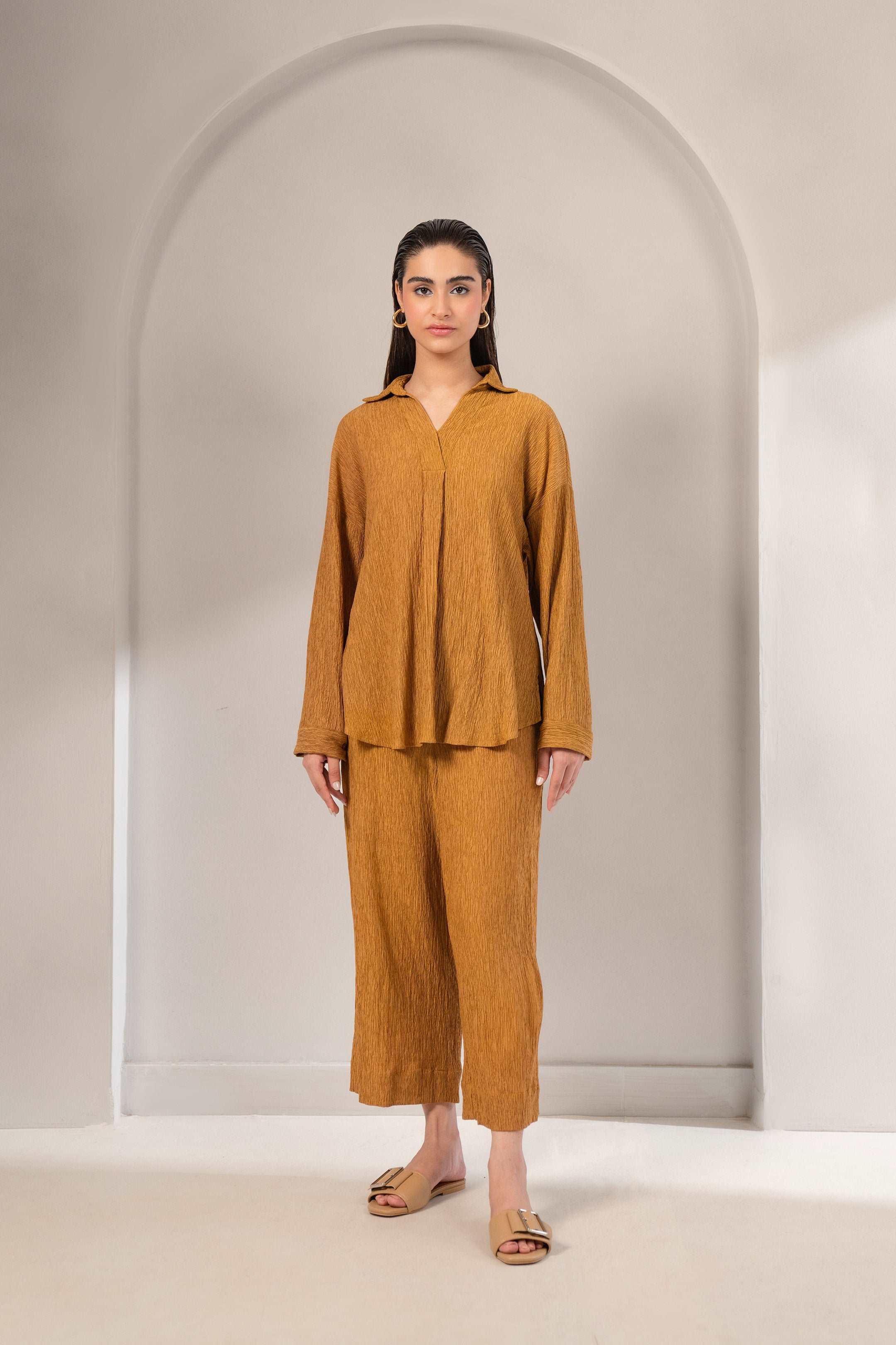 2 Piece Solid Viscose Suit Pret Winter-24