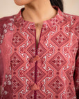 2 Piece Printed Khaddar Suit Unstitched Winter-24