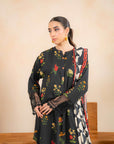 2 Piece Printed Linen Suit Unstitched Winter-24