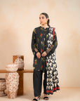 2 Piece Printed Linen Suit Unstitched Winter-24