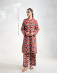 2 Piece Printed Khaddar Suit