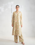 2 Piece Printed Linen Suit