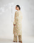 2 Piece Printed Linen Suit