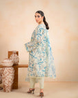 3 Piece Printed Linen Suit Unstitched Winter-24