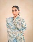 3 Piece Printed Linen Suit Unstitched Winter-24