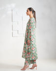 2 Piece Printed Linen Suit