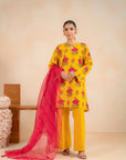 2 Piece Printed Khaddar Suit Unstitched Winter-24