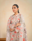 3 Piece Printed Khaddar Suit Unstitched Winter-24