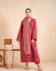 3 Piece Embroidered Khaddar Suit Unstitched Winter-24