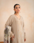 3 Piece Embroidered Khaddar Suit